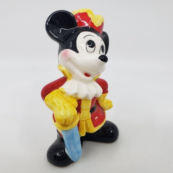 Walt Disney Mickey Mouse Ceramic Figure Figurine Porcelain 4 in Japan VINTAGE - Picture 3 of 9